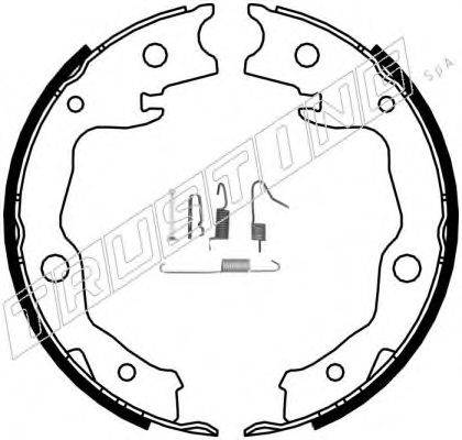 TRUSTING 115322K Комплект гальмівних колодок, стоянкова гальмівна система