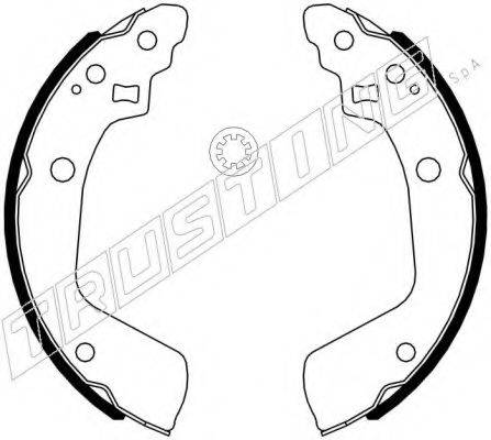 TRUSTING 111254 Комплект гальмівних колодок