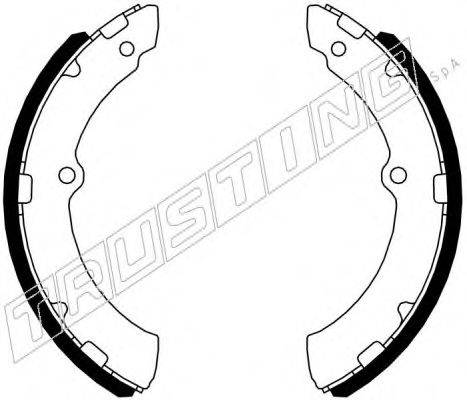 TRUSTING 115336 Комплект гальмівних колодок