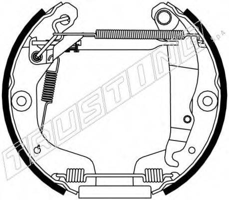 TRUSTING 6473 Комплект гальмівних колодок