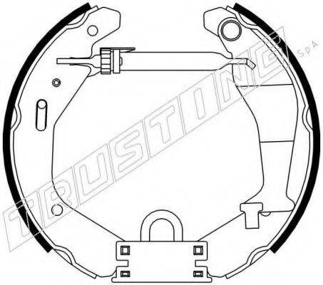 TRUSTING 6477 Комплект гальмівних колодок