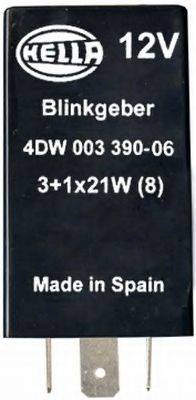 HELLA 4DW003390061 Переривач покажчиків повороту; Переривник покажчиків повороту