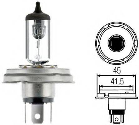 HELLA 8GD002088141 Лампа розжарювання, фара далекого світла; Лампа розжарювання, основна фара; Лампа розжарювання, протитуманна фара; Лампа розжарювання; Лампа розжарювання, основна фара