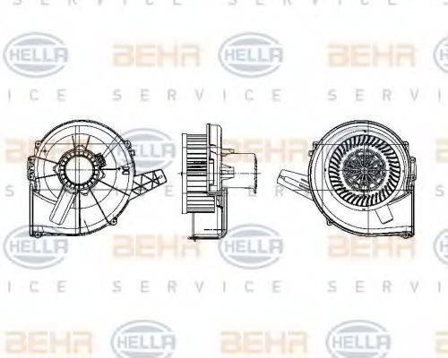 HELLA 8EW009157131 Вентилятор салону