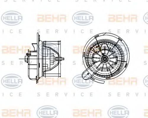 HELLA 8EW009157461 Вентилятор салону