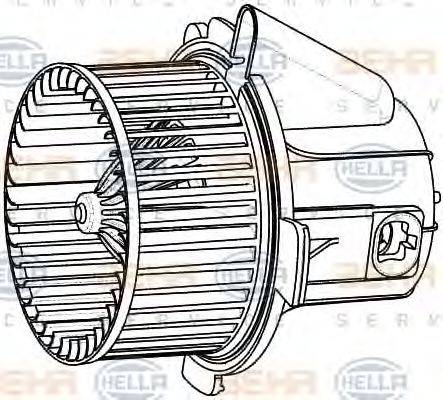 HELLA 8EW009157541 Вентилятор салону