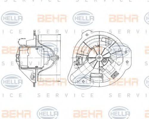 HELLA 8EW009157591 Вентилятор салону