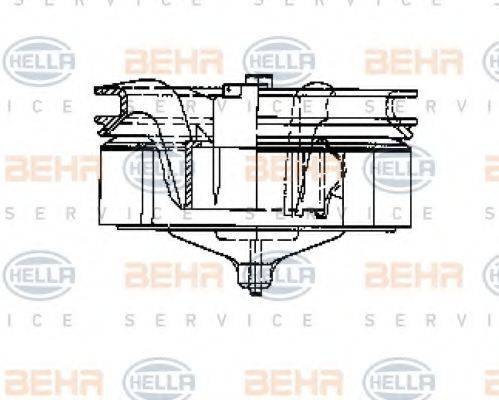 HELLA 8EW009158021 Вентилятор салону