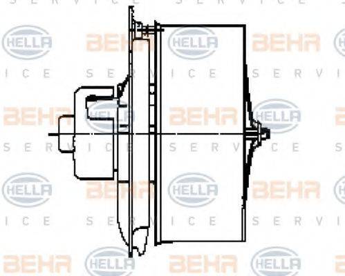 HELLA 8EW009158581 Вентилятор салону