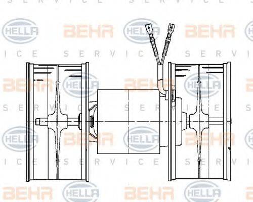 HELLA 8EW009159111 Вентилятор салону