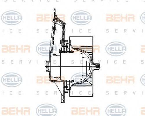 HELLA 8EW009159761 Вентилятор салону