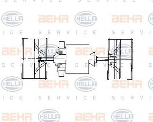 HELLA 8EW009160591 Вентилятор салону