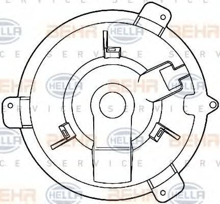 HELLA 8EW351039301 Вентилятор салону