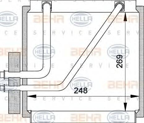 HELLA 8FV351210641 Випарник, кондиціонер