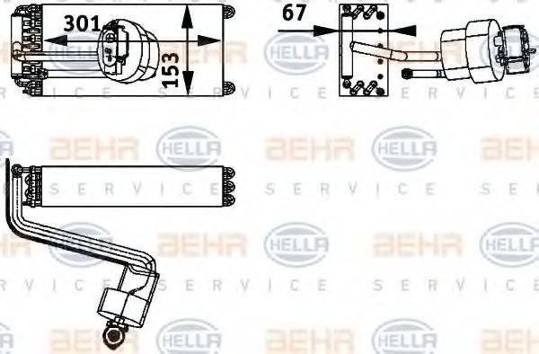 HELLA 8FV351211591 Випарник, кондиціонер