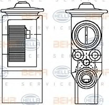 HELLA 8UW351234111 Розширювальний клапан, кондиціонер