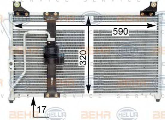 HELLA 8FC351310781 Конденсатор, кондиціонер