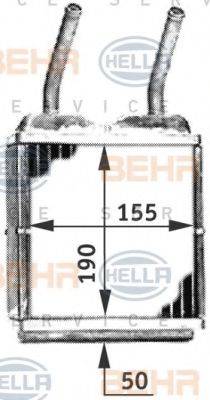 HELLA 8FH351312031 Теплообмінник, опалення салону