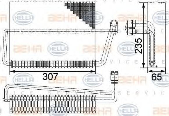 HELLA 8FV351330491 Випарник, кондиціонер