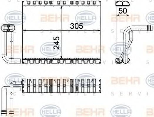 HELLA 8FV351330661 Випарник, кондиціонер