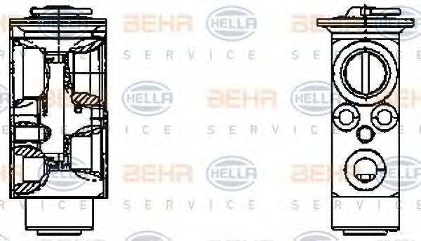 HELLA 8UW351336151 Розширювальний клапан, кондиціонер