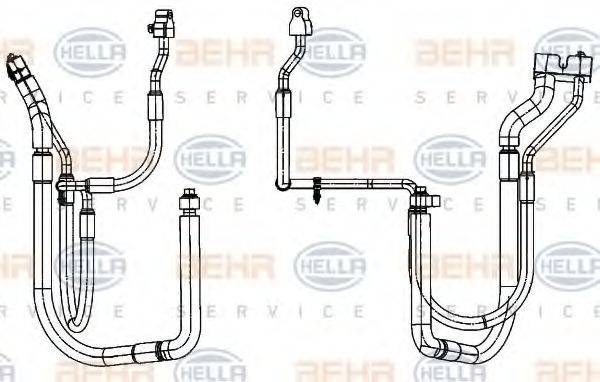 HELLA 9GS351338301 Трубопровід високого/низкого тиску, кондиціонер