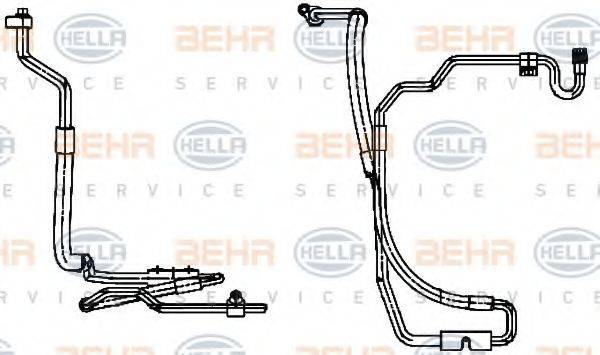 HELLA 9GS351338411 Трубопровід високого/низкого тиску, кондиціонер