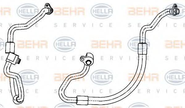 HELLA 9GS351338491 Трубопровід низького тиску, кондиціонер