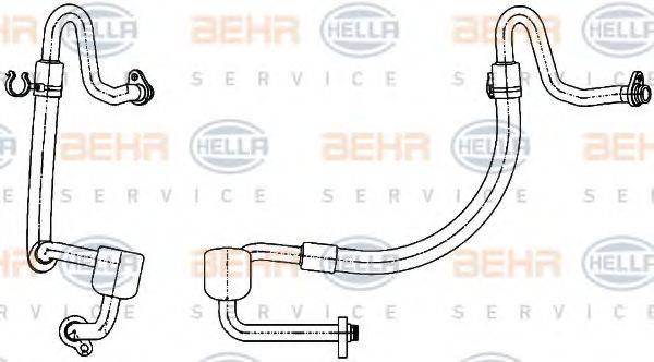 HELLA 9GS351338501 Трубопровід низького тиску, кондиціонер