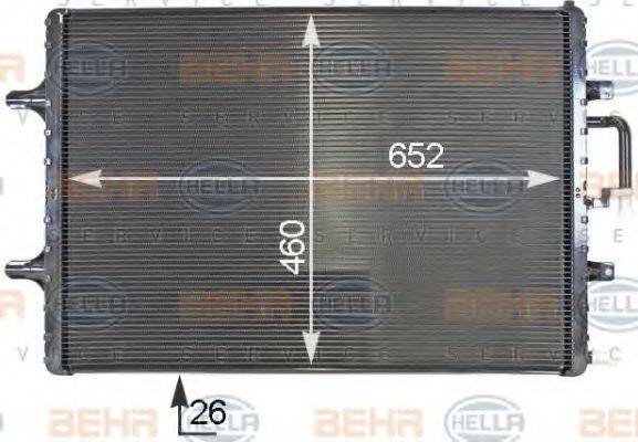 HELLA 8MK376701331 Низькотемпературний охолоджувач, інтеркулер