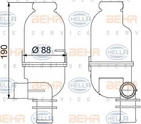 HELLA 8MA376705421 Компенсаційний бак, охолоджуюча рідина