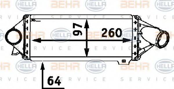 HELLA 8ML376723061 Інтеркулер