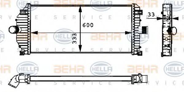 HELLA 8ML376723101 Інтеркулер