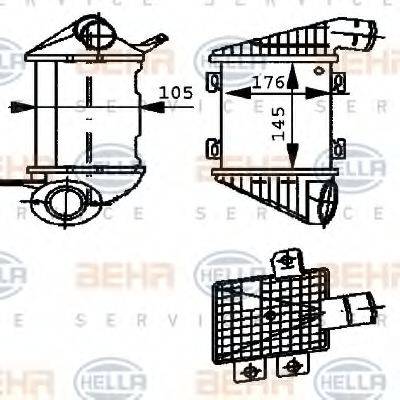 HELLA 8ML376723261 Інтеркулер