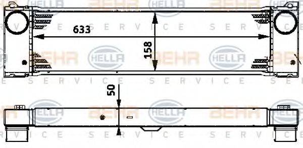 HELLA 8ML376723531 Інтеркулер