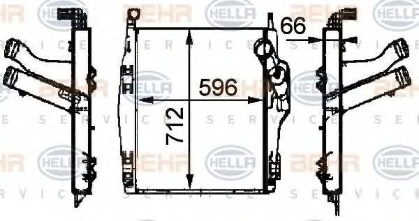 HELLA 8ML376724091 Інтеркулер