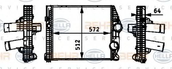 HELLA 8ML376724261 Інтеркулер