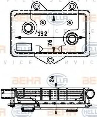 HELLA 8MO376726051 масляний радіатор, моторне масло