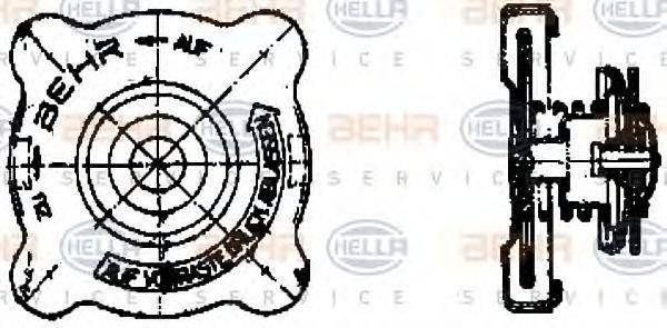 HELLA 8MY376742131 Кришка, резервуар охолоджувальної рідини