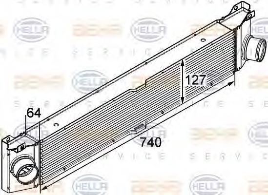 HELLA 8ML376746021 Інтеркулер