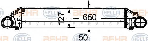 HELLA 8ML376746331 Інтеркулер