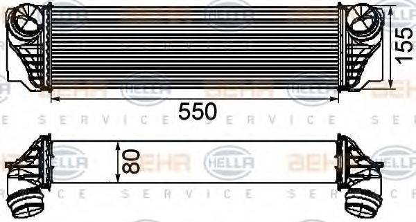 HELLA 8ML376746411 Інтеркулер