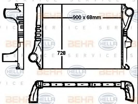 HELLA 8ML376760431 Інтеркулер