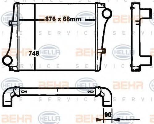 HELLA 8ML376760451 Інтеркулер