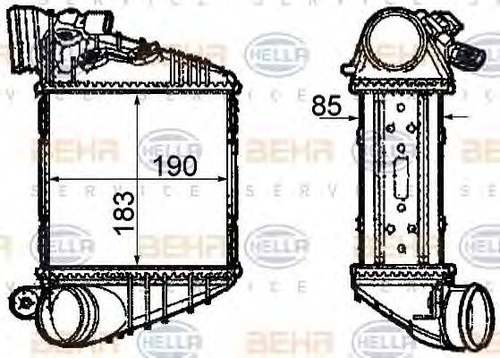 HELLA 8ML376760591 Інтеркулер