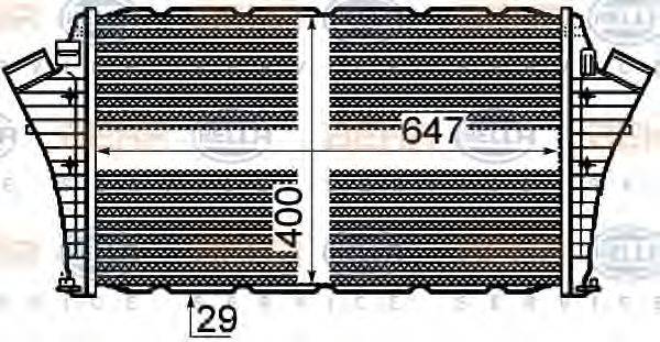 HELLA 8ML376760661 Інтеркулер