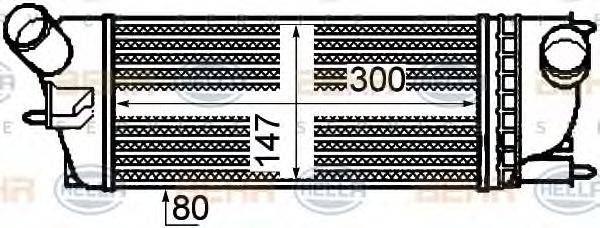 HELLA 8ML376760721 Інтеркулер