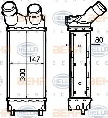 HELLA 8ML376760741 Інтеркулер