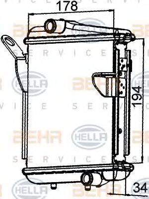 HELLA 8MK376765271 Радіатор, охолодження двигуна