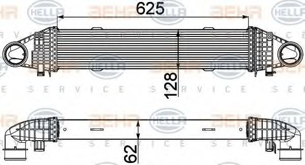 HELLA 8ML376777111 Інтеркулер